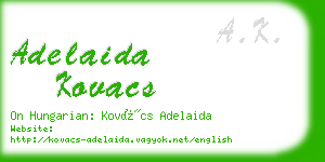 adelaida kovacs business card